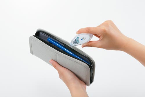 テープのりピットエアーミニ　ドットピンク×５