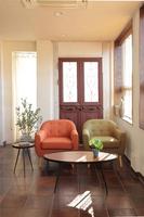 マルコサイドテーブル（サークル／ダークブラウン）