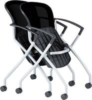 ミーティングチェア　ＡＭＣ－Ｆ４ＡＣ　グリーン４脚