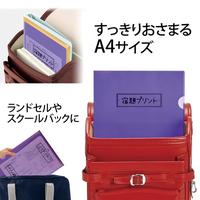 年組氏名スクールクリアＨ　Ａ４　パープル　１０枚
