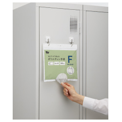 吊り下げて使えるポリエチレン手袋Ｆ１００枚