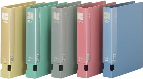 チューブファイルＰＰ緑Ａ４縦背幅５４ｍｍ　４冊