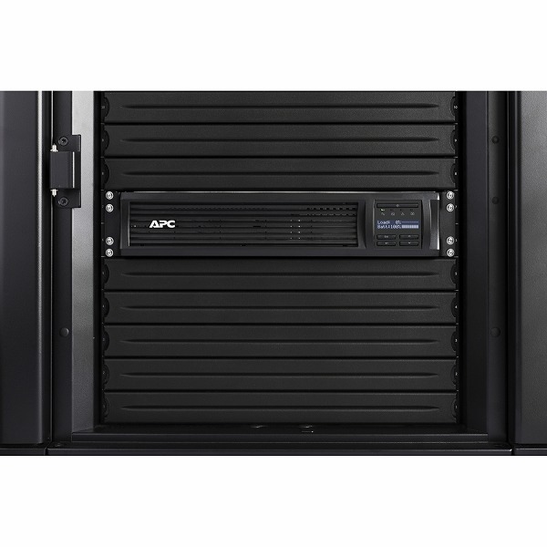 APC Smart-UPS、Line Interactive、1500VA、Rackmount 2U、230V、4x IEC C13 outlets、SmartConnect Port+SmartSlot、AVR、LCD