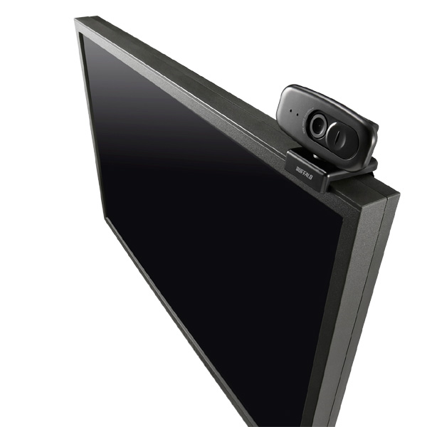 200万画素WEBカメラ 広角120°マイク内蔵 ブラック