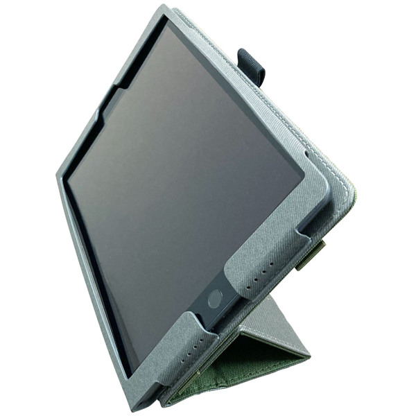 Apple iPad 第9～7世代（10.2インチ）対応 高耐久ナイロン保護ケース（カーキ）