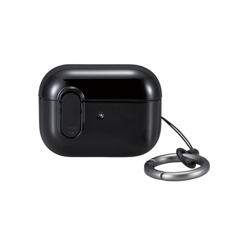 AirPods Pro 第2世代対応アクセサリ/TOUGH SLIM Lockケース/ロック機能/カラビナ付き/ブラック