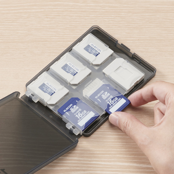 SDカードケース/12枚収納/SD/microSD