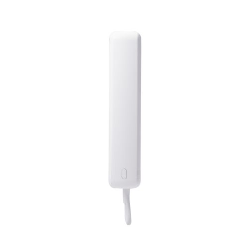 モバイルバッテリー/リチウムイオン電池/20000mAh/USB PD/20W/USB-C/USB-Cケーブル一体/ホワイト