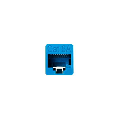 RJ45中継コネクタ/Cat6A対応/UTP/ブルー