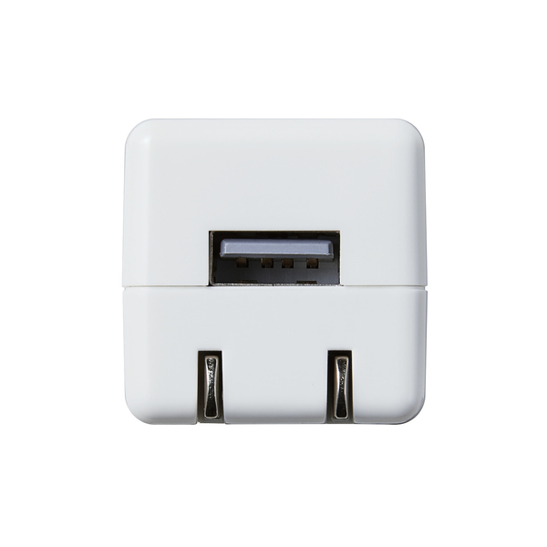 Lightning-AC充電器/1.0A出力/ケーブル同梱/1.0m/ホワイト