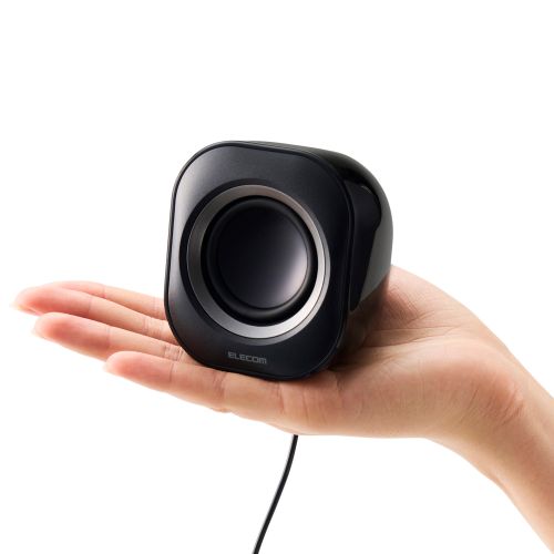 コンパクトスピーカー/4W/USB電源/ブラック
