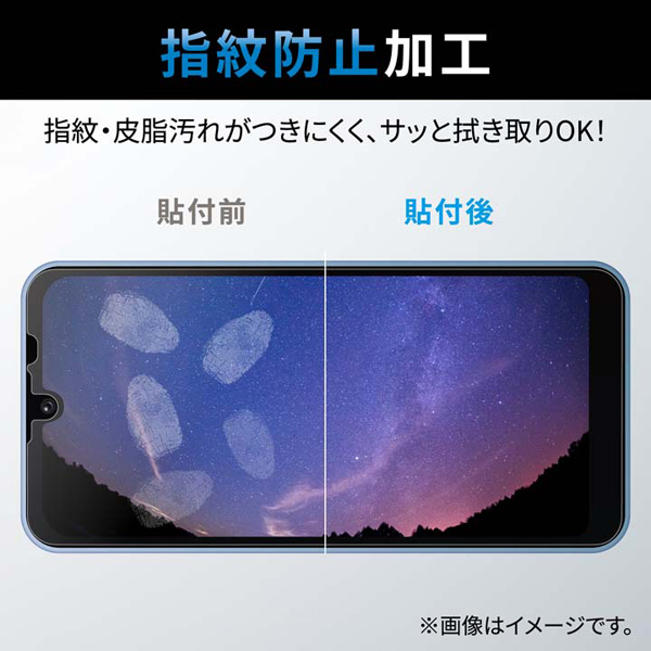 AQUOS wish3(SH-53D)/AQUOS wish2(SH-51C)/AQUOS wish用フィルム/指紋防止/高透明