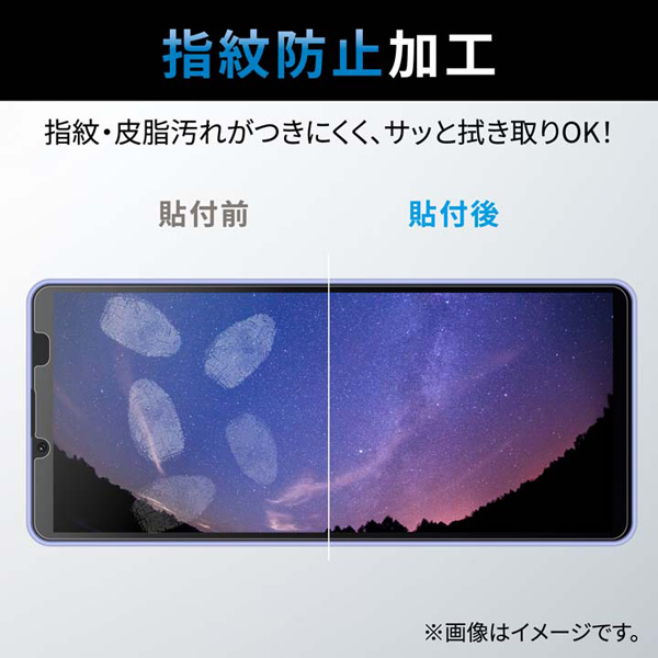 Xperia 10 IV(SO-52C/SOG07)/Xperia 10 III用フィルム/指紋防止/反射防止