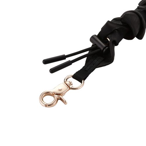 スマホハンドストラップ/ストラップホールシート付属/シュシュ/上品/ブラック