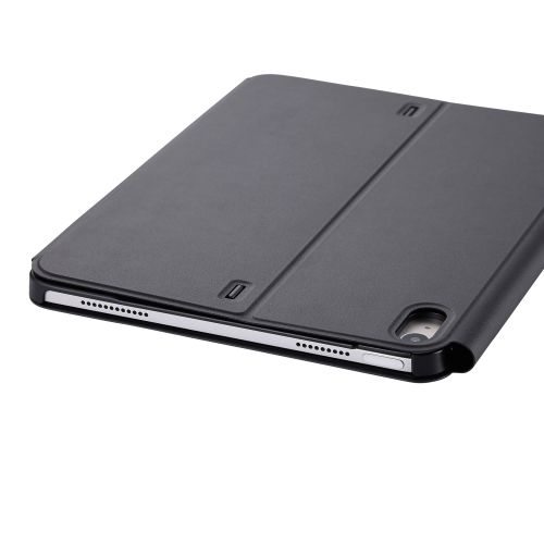 iPad Air 11インチ(M3/M2)/フラップケース/ソフトレザー/多段階高さ調整/ブラック