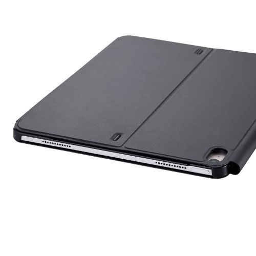 13インチiPad Air(M2)/フラップケース/ソフトレザー/多段階高さ調整/ブラック