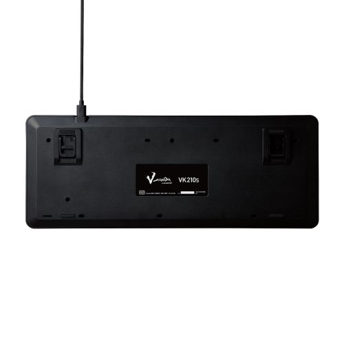 ゲーミングキーボード/V custom/有線/着脱式/メカニカル/ネオクラッチキーキャップ/テンキーレス/スピードリニア(銀軸)/ブラック