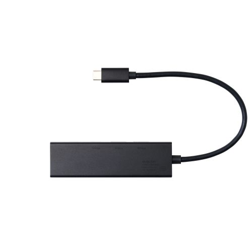 USBHUB/USB-C/10Gpbs/USB-A×2/Type-C×2/USB PD 100W対応/バスパワー/4ポート/ブラック