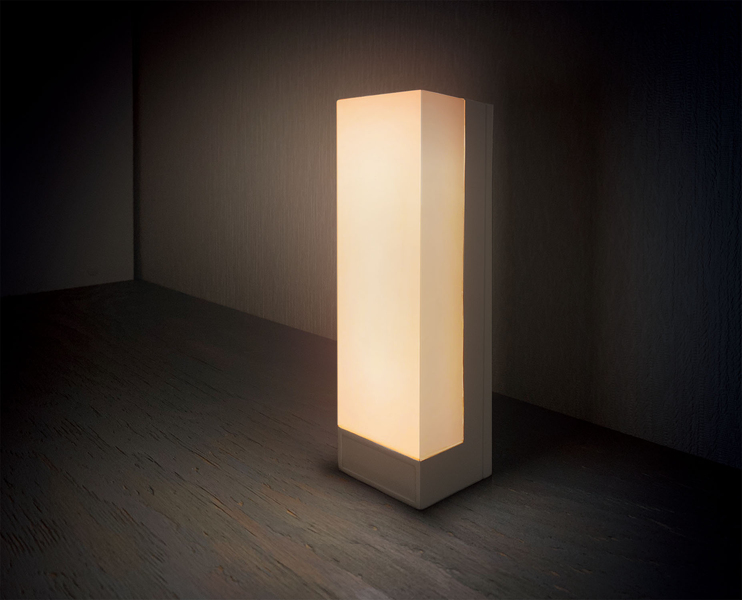 LEDセンサー付きライト 電池式/フラット人感センサー 調色タイプ