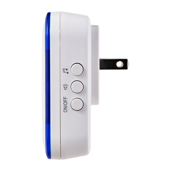 電池を使わないワイヤレスチャイム 防水押ボタン送信器・受信器セット