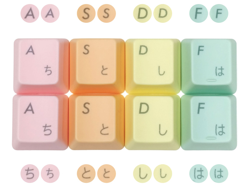 FILCO Macaron Keycap Set for Kids 日本語108キー・上面印字・かなあり