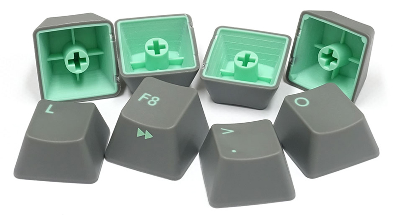 PBT2色成形 Keycap set スカイグレー 108キー 日本語配列