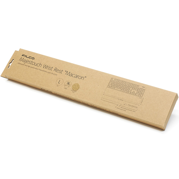 Majestouch Wrist Rest Macaron 12mm厚 Lサイズ シナモン