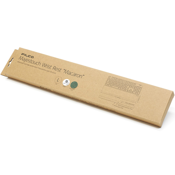 Majestouch Wrist Rest Macaron 17mm厚 Lサイズ フォレスト