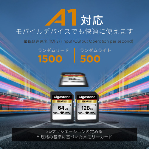 SDXCカード 64GB Class10 UHS-I U1 A1 V30スペック 最大読み取り速度100MB/s 4K & Full HDカメラ パソコン 写真 動画データ保存