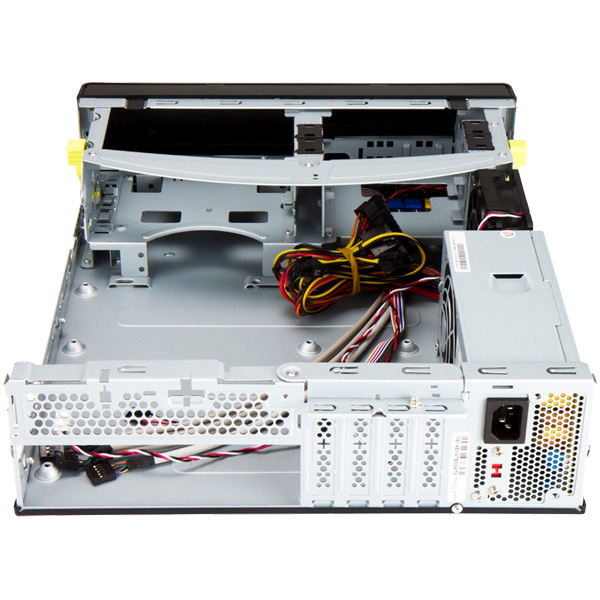 300W 80PLUS BRONZE電源搭載 MicroATX＆ITX用 スリムタワーケース ブラックカラーモデル