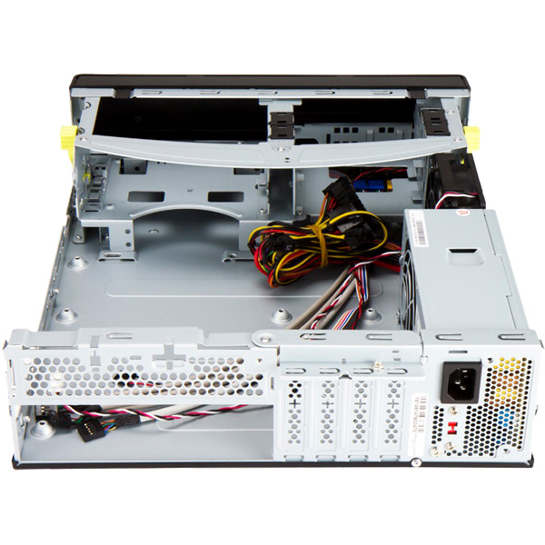 300W 80PLUS BRONZE電源搭載 MicroATX＆ITX用 スリムタワーケース ブラックカラーモデル