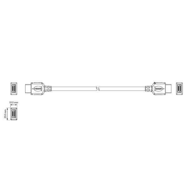 4K18Gbps対応Premium HDMIケーブル 1.5m