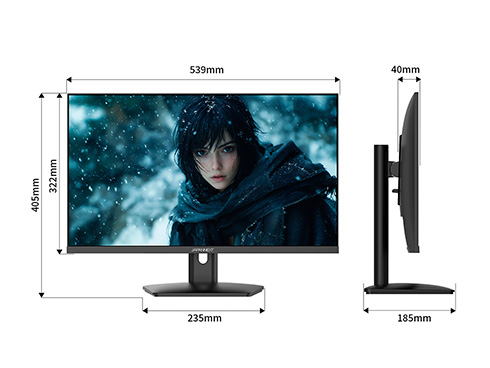 ゲーミング液晶ディスプレイ 23.8型/2560×1440/HDMI×2、DP×2/ブラック/スピーカー有/2年保証