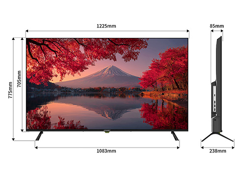 液晶ディスプレイ 55型/3840×2160/HDMI×3/ブラック/スピーカー有/2年保証