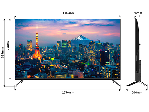 液晶ディスプレイ 60型/3840×2160/HDMI×3/ブラック/スピーカー有/5年保証