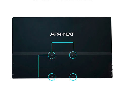 タッチパネル対応モバイルモニター 13.3型/3840×2160/HDMI、USB-C×1/ブラック/スピーカー有/2年保証