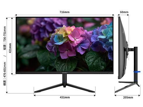 液晶ディスプレイ 31.5型/3840×2160/HDMI×2、DP×1/ブラック/スピーカー有/2年保証