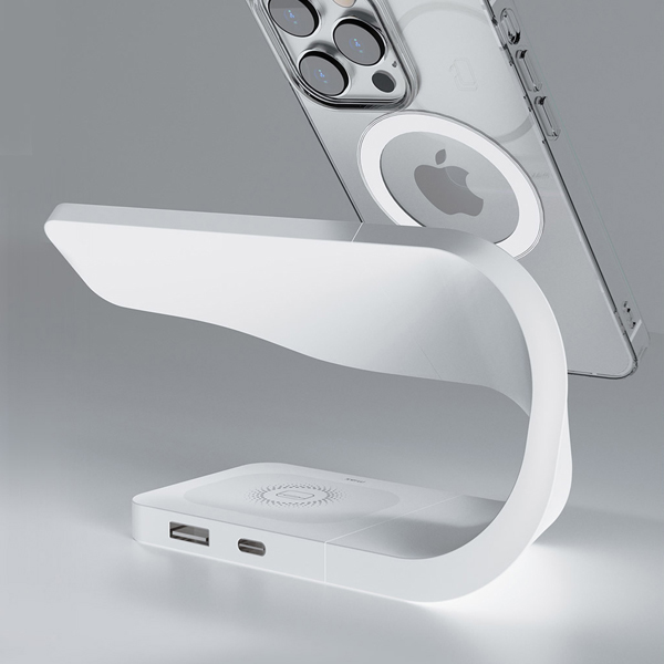 miak 3in1 Wave ワイヤレス充電スタンド ホワイト