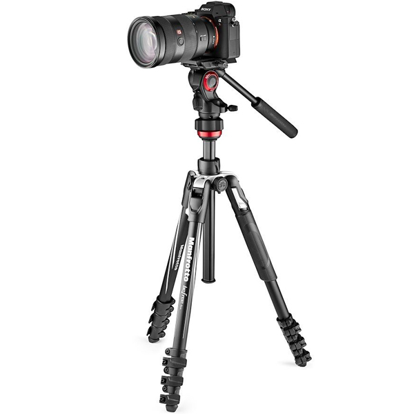 befree live アルミニウムL三脚ビデオ雲台キット