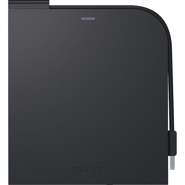 USB3.2(Gen1)対応 ポータブルDVDドライブ 書込ソフト添付 ブラック