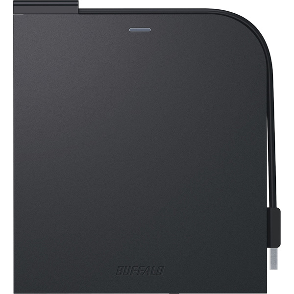 USB3.2(Gen1)対応 ポータブルDVDドライブ 書込ソフト添付 ブラック