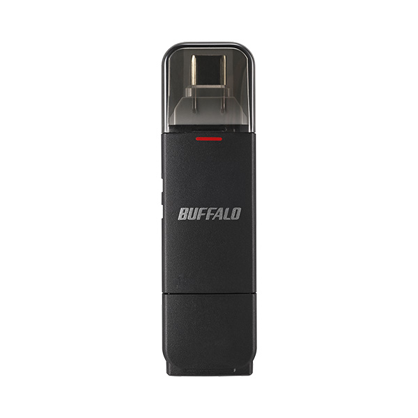 USB3.2(Gen2) Type-C/Aコネクター両対応 中低速帯 スティック型SSD 1.0TB ブラック