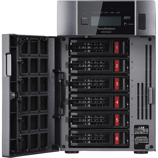 TeraStation WSS2022ST H/W RAID Desk 6ベイNAS 48TB