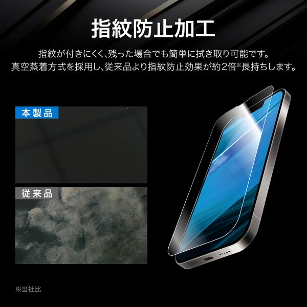 iPhone 16e/iPhone 14/iPhone 13 ガラスフィルム「GLASS PREMIUM FILM」全面保護 ブルーライトカット