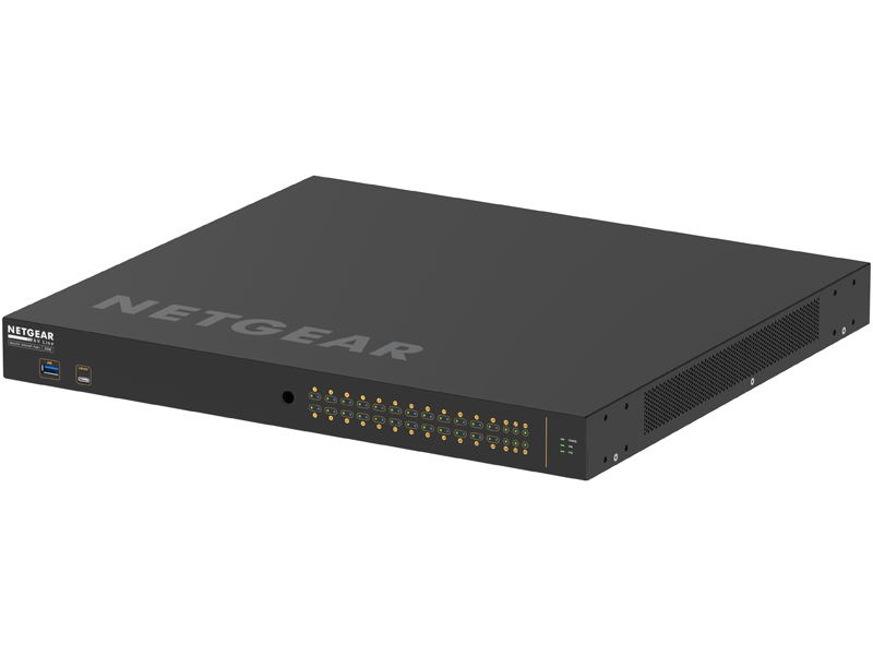 ProAV向けPoE+対応 (480W) 1Gポート×26 SFP+スロット×4 フルマネージスイッチ