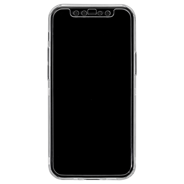 液晶画面保護マットガラス1枚付 iPhone 12 mini専用 360度全面保護のフルカバーケース クリア 製品サイズ約68.5(W)×11(D)×135(H)mm