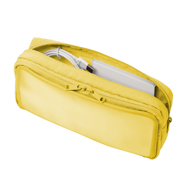 ナカ見え ガジェットポーチL イエロー