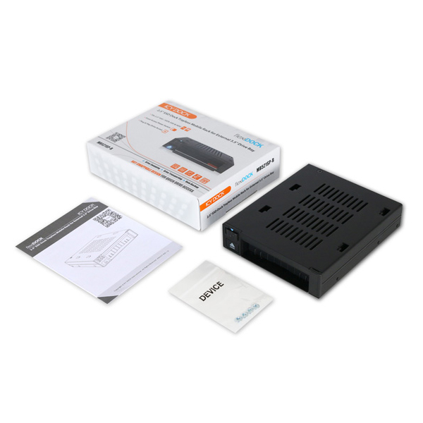 ICYDOCK　1x2.5インチHDD / SSD搭載用リムーバブルケース　3.5インチサイズ　トレイレスモデル