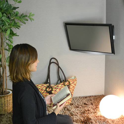 テレビ壁掛け金具 上下左右角度調節 3関節アーム 13-32インチ対応 TVセッターハイライン HA112 SSサイズ