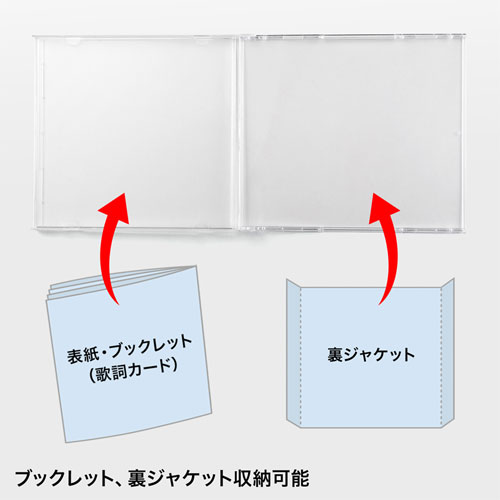 Blu-ray・DVD・CDケース（10枚セット・ホワイト）